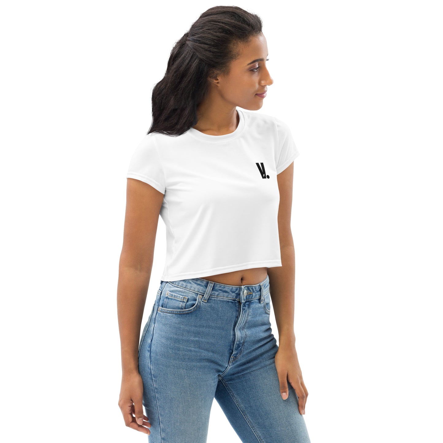 Crop-Top Voltz imprimé minimaliste