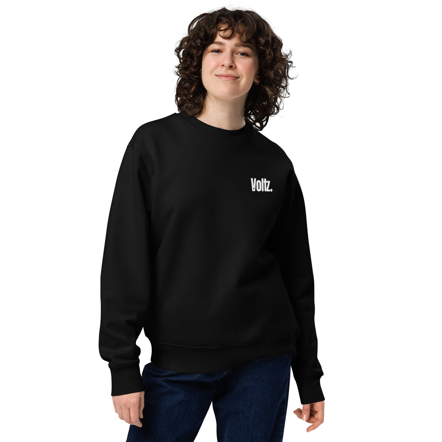 Sweat-shirt femme noir Voltz