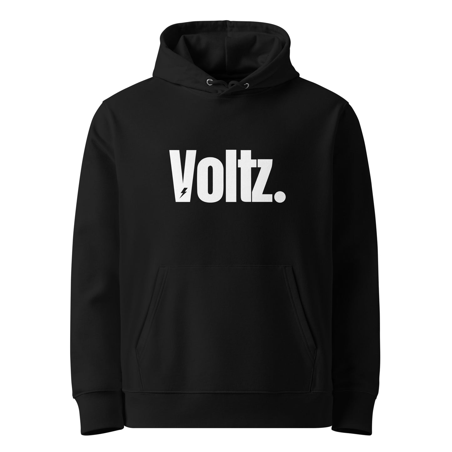 Sweat à capuche noir Voltz